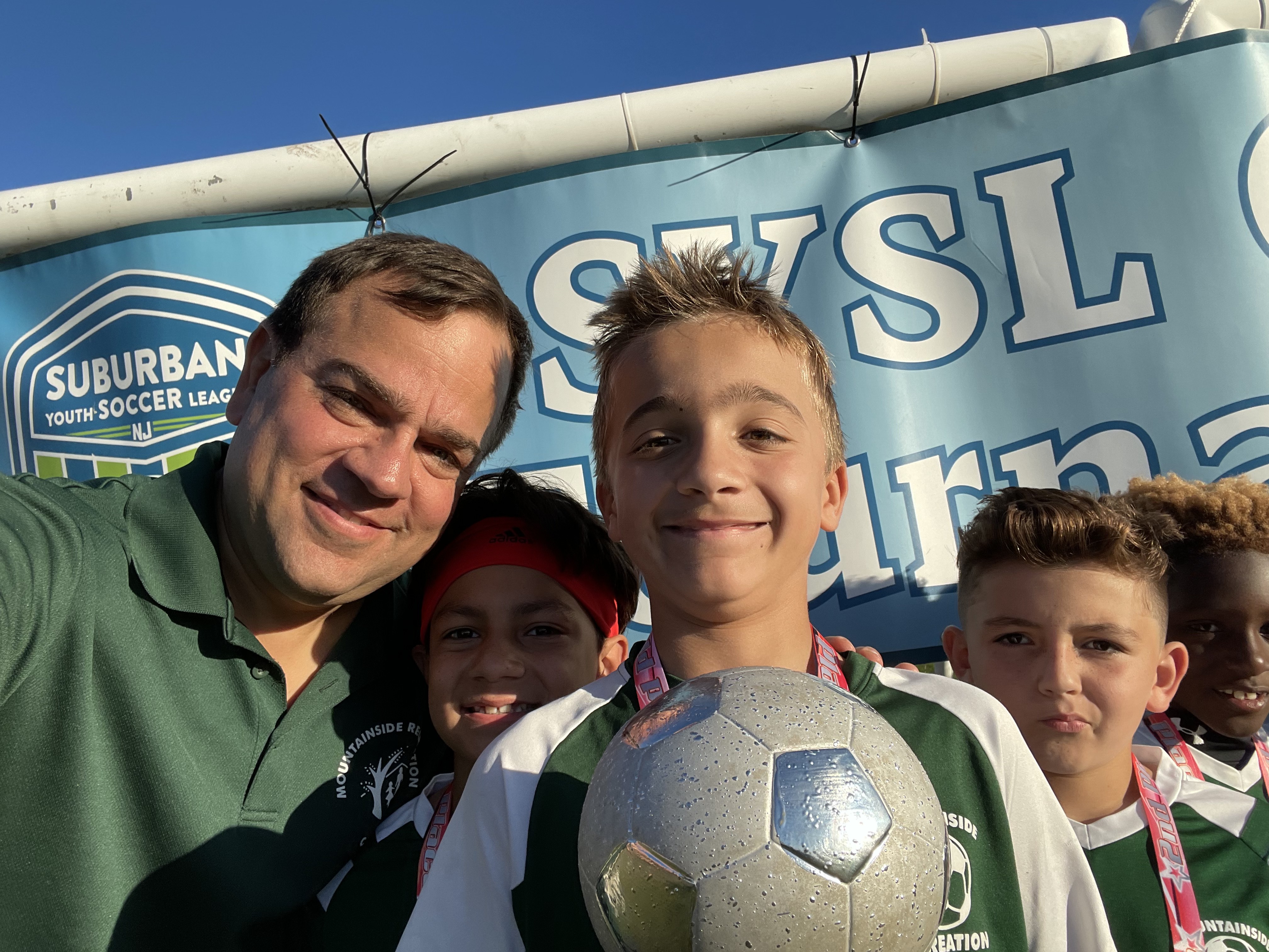 Rob coaching soccer