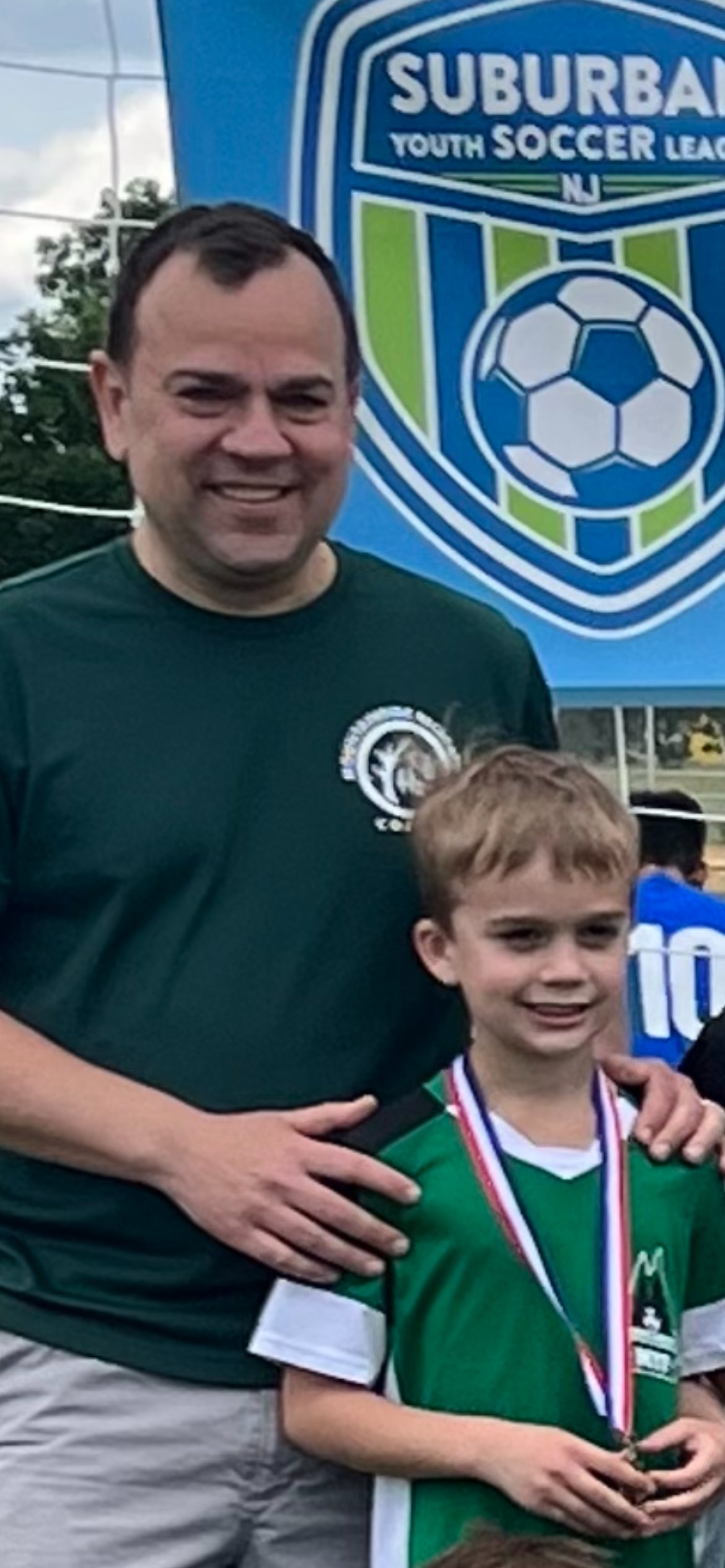 Rob coaching soccer